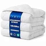Amazinggirl Bettdecke 140x200 Sommerbettdecke – Weiche leichte atmungsaktive Steppbettdecke für Allergiker, kuschelige Decke mit Füllung, Oeko-Tex Zertifiziert