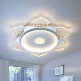 LUOLONG LED Deckenleuchte Blumenform Deckenlampe 35W Weiße Wohnzimmerlampe 40CM Schlafzimmerlampe 3000-6000K Deckenleuchten Dimmbare Mit Fernbedienung Wohnzimmer, Schlafzimmer, Studie, Esszimmer