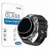 Frgnie Schutzfolie Kompatibel für LIGE TX2 Smartwatch 1,75' Herren (3 Stück) HD Glas Displayschutzfolie