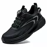 Rona Shoes Sicherheitsschuhe Arbeitsschuhe Stahlkappenschuhe Leichte Bequeme Sportliche Arbeitsschutzschuhe Herren Damen Hades Black EU 43