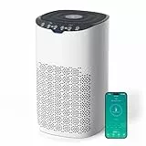 AROEVE Luftreiniger, CADR 300 m³/h für 120 m² Raum, Luftreiniger Allergiker gegen Pollen, Staub, Tierhaare, Rauch, Automatikmodus mit Sensor, Leise 25dB, Ideal für Allergie-Haushalte