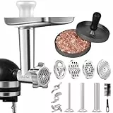 Metall Fleischwolf Aufsatz für Küchenhelfer Standmixer Wurstfüller Burgerpresse Maker Küchenmaschine Zubehör für KA Maschine