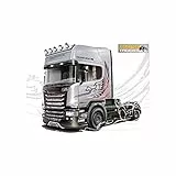Italeri 510003906-1:24 Scania R730 Streamline 4x2, Figuren, Transparent, Silberfarben.