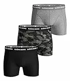 Björn Borg 9999-1132-90651 Cotton Stretch Boxer 3p Men's Schwarz, Melange, Druck L