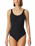 Schiesser Damen Schwimmer - Mix & Match Swim Badeanzug, Schwarz_182678, 40 EU