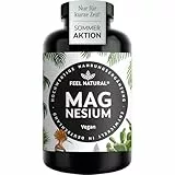 Magnesium hochdosiert Kapseln - 365 Stück (Jahresvorrat) - 664mg je Kapsel, davon 400mg elementares Magnesium - höherer Gehalt als andere Magnesiumformen - Laborgeprüft & Vegan