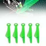 Nadeleinfädler,Automatischer Einfädler Nadel,Einfädelhilfe für Nähnadeln,Kunststoff Nähnadeln Einfädler, Nähmaschinen Zubehör für Handnähen und Nähmaschinen Sewing Needle Threaders (Grün, 5 Stück)