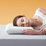 Sonive Kopfkissen Memory Foam 70x36x8cm, Kissen mit Bambusfasern + Polyester Kissenbezug, Nackenkissen gegen Nackenschmerzen, Waschbares und Abnehmbares Schlafkissen Weiß
