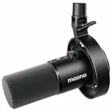 MAONO PD300X Podcast-Mikrofon XLR-USB Mikrofon mit Geräuschunterdrückung, 192kHz-24Bit Hi-Fi Audio, Stummschalttaste, Link Software für Podcasting, Streaming, Studioaufnahme