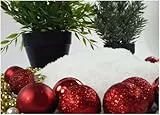 Sepkina feiner Kunstschnee Glitzerschnee Dekoschnee Puderschnee Schnee Weihnachtsdeko Eiskristalle Pulverschnee (1-Liter-SN)