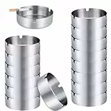 Rund Edelstahl Aschenbecher, 16 Stücke 10cm Aschenbecher, Tischplatte Ashtrays, Moderne Tischplatte Aschenbecher, Wird in Bars, Restaurants, Schlafzimmern, Draußen