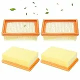 4 Stück für Kärcher Staubsauger Filter,für Kärcher wd6 Filter Staubsauger Mehrzwecksaugern WD4, WD5, WD6, MV4, MV5, MV6 Filter Ersatz,für Filter Nass (4 Stück)