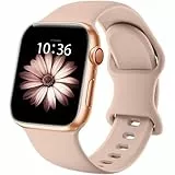 Higgs Silikon Armband Kompatibel mit Apple Watch Armband 38mm 40mm 41mm 42mm 44mm 45mm 46mm 49mm Damen Herren, Weich Sport Ersatz Armbänder für iWatch se Series 10 9 8 7 6 5 4 3 2 1 Ultra,Milchtea
