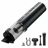 Minthouz Handstaubsauger Akku16000Pa Autostaubsauger mit LED-Licht, 2 Waschbare Filter, Kabelloser Mini Staubsauger für Haus, Büro, Auto, Tierhaarreinigung