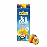 Pfanner Eistee Mango-Maracuja 1 x 2 l Tetra Pak – Direkt aufgebrühte Schwarzteesorten mit Mango- und Maracujasaft - Ice Tea Karton