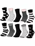 Occulto 10 PAAR SOCKEN DAMEN aus BAUMWOLLE (Modell: Lotte) Rosa 35-38