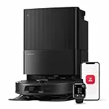 roborock Qrevo Serie Saugroboter mit Wischfunktion&Hebarem Wischmopp, 8000Pa Saugkraft(verbessert von Qrevo S), Anti-Verfilzungs-Seitenbürste, Hindernisvermeidung, All-in-One Dock, Schwarz(QV 35A)