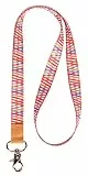 HEZEN Coole Lanyards, Halsband-Schlüsselanhänger, Hals-Lanyards für Schlüssel, Brieftaschen und Ausweishalter (Streifen bla)