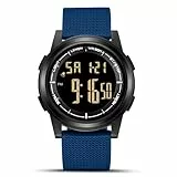 HANPOSH Uhren Herren Digital Herren Uhr 3ATM Wasserdicht Sport Armbanduhr mit Wecker, Stoppuhr, Countdown, Duale Zeitzone, Kalender