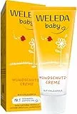 WELEDA Bio Baby Calendula Wundschutzcreme 75ml - Naturkosmetik Wundsalbe / Babycreme für den Schutz empfindlicher Baby Haut im Windelbereich. Hilft bei Rötungen, gereizter Haut und Wundsein