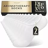 diputox 7er Pack Füßlinge Damen & Herren mit Aromaduft - Unsichtbare Sneaker Socken No Show Socken, Unisex - Schwarz, Weiß, Grau, Hautfarben