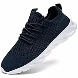 Herren Sneaker Laufschuhe Turnschuhe Sportschuhe Running Schuhe Freizeit Straßenlaufschuhe Fashion Leicht Atmungsaktiv Walkingschuhe Outdoor Fitness Jogging Sportsschuhe Blau 43 EU