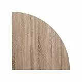 Möbelpartner Till Eckplatte, 701388, trüffeleiche Dekor, 65 x 65 x 2,2 cm