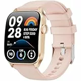 Smartwatch für Damen und Herren, 1,91 Zoll, gebogenes Display mit Anrufen, Bluetooth, 120+ Sportuhr mit Schlafmonitor, Herzfrequenz, Schrittzähler, wasserdicht IP67 Smartwatch für Android iOS