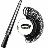 Ringgrößenmesser, Ringmaß Ring Sizer Messskalen Set zum Messen von Ringdurchmessern, Fingerlehre Schmuckgrößen - Tools Größenstandard UK, EU, USA und Schweiz