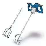Scheppach Handrührwerk PM1400 Rührwerk Mörtelrührer Farbrührer | 1400W Leistung | 2-Gang-Getriebe mit variabler Drehzahl 570 / 760min1 | inkl. Mörtel (580mm) und Farbquirl (590mm) mit M14 Gewinde