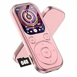 Olycism 64 GB MP3-Player mit Bluetooth 5.3, tragbarer Musik-Player mit HiFi-Klangqualität und FM-Radio, 300 mAh Akku, geeignet für Sport, Reisen und den täglichen Gebrauch, Roségold