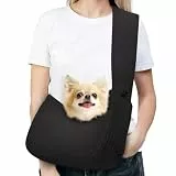 Pawaboo Hundetragetasche, Tragbare Haustier Hundetasche mit Breiterem Sicherheitsgurt, Outdoor Reise Haustier Umhängetasche Transporttasche