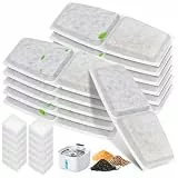 12 Packungen Katzenbrunnen Filter kompatibel mit ‎Pliera W01SP 3,2L Trinkbrunnen für Katze,inkl. 12 Aktivkohlefilter Ersatzfilter & 12 Schwammfilter für Pliera W01SP Katzenbrunnen