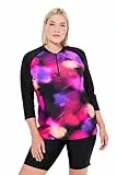 Ulla Popken Damen große Größen Übergrößen Plus Size UV-Schutzshirt 50+, Madison, Lights
