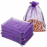 40 Stück Lavendelsäckchen Leer 7x9cm Duftsäckchen Kleiderschrank Lavendel Duftsäckchen Wiederverwendbare Duftbeutel zum Selbstbefüllen mit Kordelzug, für Lavendels, Gewürze und Kräuter