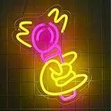 ENUOLI Mikrofon-Neonlicht, Mikrofon-Neonschilder, dimmbares Neonschild, USB-LED-Neonschilder für Schlafzimmer, Mikrofon-Wandschilder für leuchtendes Schild, Geschenk für Studio, Gaming-Raum, Männer,