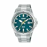 Lorus Herren Analog Quarz Uhr mit Edelstahl Armband,Silber