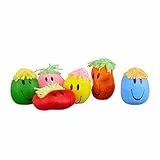 Relaxdays Knautschball 9 cm, mit lustiger Grimasse, Antistressball knetbar für Kinder, Erwachsene, verschiedene Farben