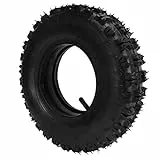 VGEBY Motorradreifen 4.10‑6 Innenschlauch Außenreifen Dicker Gummireifen für 47cc 49cc Schneemotorrad