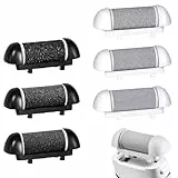 6 Stück Hornhautentferner Ersatzrollen,Ersatz-Rollenköpfe,Elektrische Fußfeile Kompatibel Mit S-Choll/Essy/Shoran/Ratukall/Pedi-Fußfeile,Für Rissige Fersen Und Abgestorbene Haut