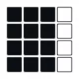 Ezprotekt Möbelgleiter für Teppichgleiter, 6,4 cm, zum Verschieben von Möbeln, Teppichgleiter, selbstklebend, 64 mm, 16 Stück, schwarz