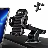 Handyhalterung Auto lüftung saugnapf Auto zubehör Innenraum Handy iPhone Smartphone navi Handy Halterung Auto Mobile Phone Holder car Mount handyhalter Auto Spiegel Auto handyhalterung (Schwarz2)