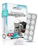 40× Reinigungstabletten für Kaffeevollautomaten – kompatibel & getestet für Siemens EQ-Series und Krups – einzeln verpackt, umweltfreundlich – extra starke Reinigungsformel „Made in Germany“