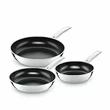 WMF Durado Pfannenset 3-teilig 20cm, 24cm, 28cm Induktion, Cromargan Edelstahl beschichtet, Keramikbeschichtung, backofenfest