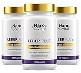 3er Sparpaket Leber Kur Mariendistel Kapseln hochdosiert - 80% Silymarin, Artischocke, Löwenzahn, Curcuma, Desmodium und Cholin für die Leber Testsieger - 8-Fach Komplex ((3er Pack) 360 Kapseln)