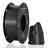 Funkelndes PETG Filament 1,75 mm, TINMORRY Filament PETG 3D Druckmaterialien, Kompatibel mit Bambu FDM 3D-Drucker, 1 KG 1 Spule, Schwarz