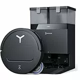 ECOVACS DEEBOT T50 PRO Omni Gen2 Saugroboter mit Wischfunktion, Ausfahrende Seitenbürste und Wischmopp, 21.000 Pa, Auto Zugabe von Reinigungslösung, Moppwäsche mit 75°C heißem Wasser, Ultradünn 81 mm