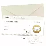 KOKO&LORA® Boarding Pass - Reisegutschein zum Selbstbeschriften mit Rubbelsticker • Blanko Gutschein für Urlaub