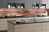 Dimex Küchenrückwand Folie selbstklebend HOLZWAND | Klebefolie - Dekofolie - Spritzschutz für Küche | Premium QUALITÄT - Made in EU | 350 cm x 60 cm
