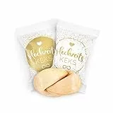 Hochzeits-Kekse 30er Packung | Glückskeks Hochzeiten als Hochzeitsdeko oder für die Candybar | Kekse frisch gebackene und vegane Idee für jeden Weddingplanner & made in Germany/MHD 24.11.25